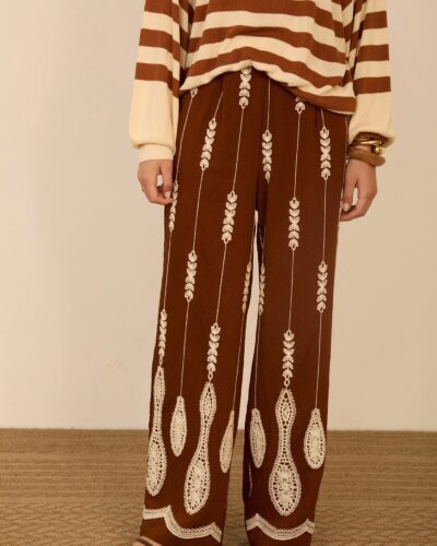 Meisie Κεντημένο μακρύ Παντελόνι