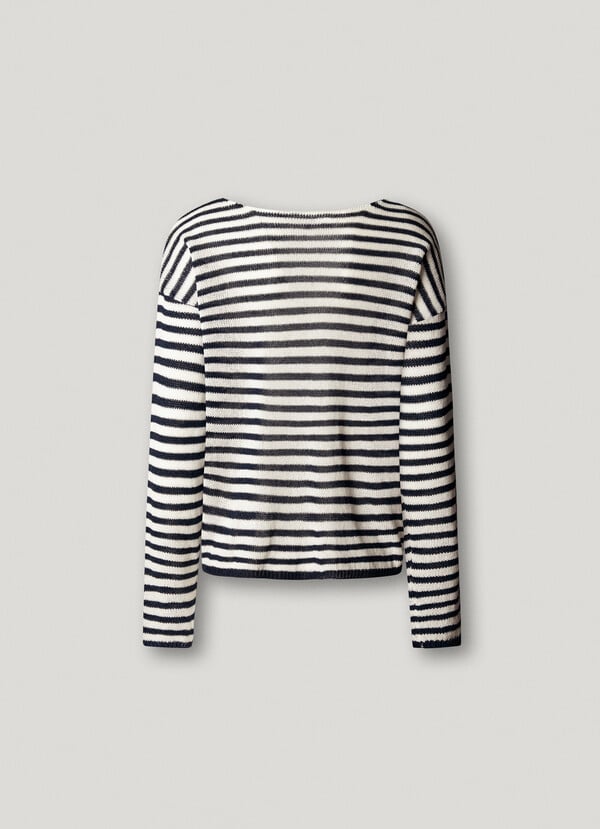 Pepe Jeans Μπλούζα KALUA μακρυμάνικη ρίγα PL7000119bl - Image 9