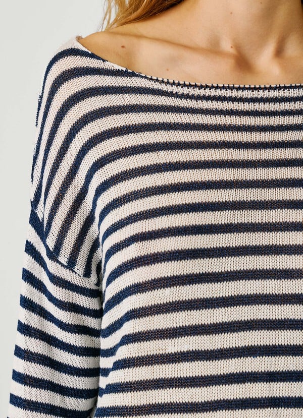 Pepe Jeans Μπλούζα KALUA μακρυμάνικη ρίγα PL7000119bl - Image 4