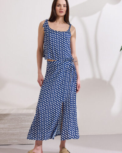 Namaste Σύνολο LISELLE Τόπ cropped και ILIAN Φούστα σε Α γραμμή πουά