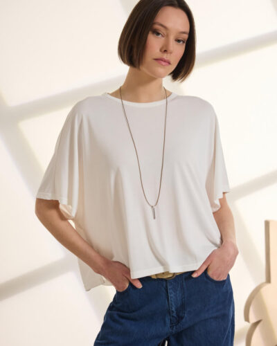 Namaste DICE Μπλούζα με ζαπονέ μανίκια και κολιέ Anerio