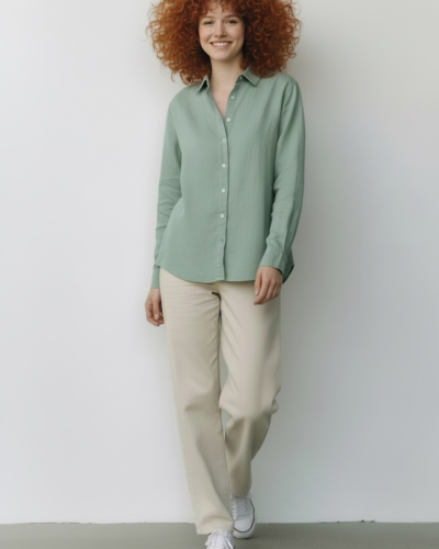 Pepe Jeans βεραμάν Πουκάμισο BERNADETTE μακρυμάνικο PL3051386 Anerio