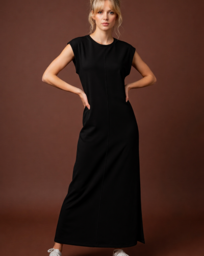 Cinderella Μακρύ Φόρεμα με Σκίσιμο στο Πλάι Anerio