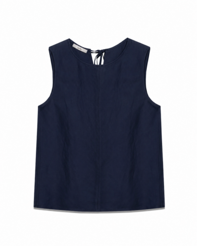 Milla Αμάνικη Μπλούζα Βισκόζι Navy Blue Anerio