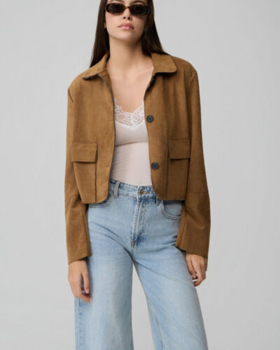 Fullah Sugah Σακάκι σουέτ Camel Anerio