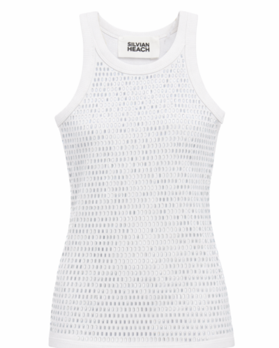 Silvian Heach Αμάνικη Μπλούζα Nyrin λευκή Anerio