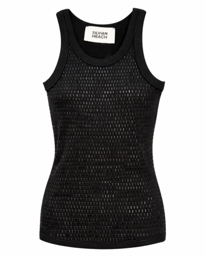 Silvian Heach Αμάνικη Μπλούζα Nyrin μαύρη Anerio