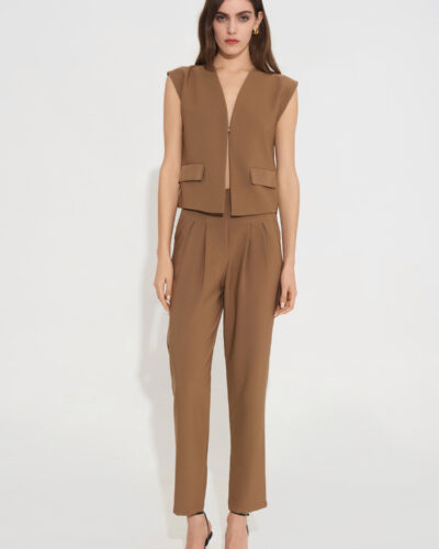 Dejavu Παντελόνι ψηλόμεσο με πιέτες Anerio