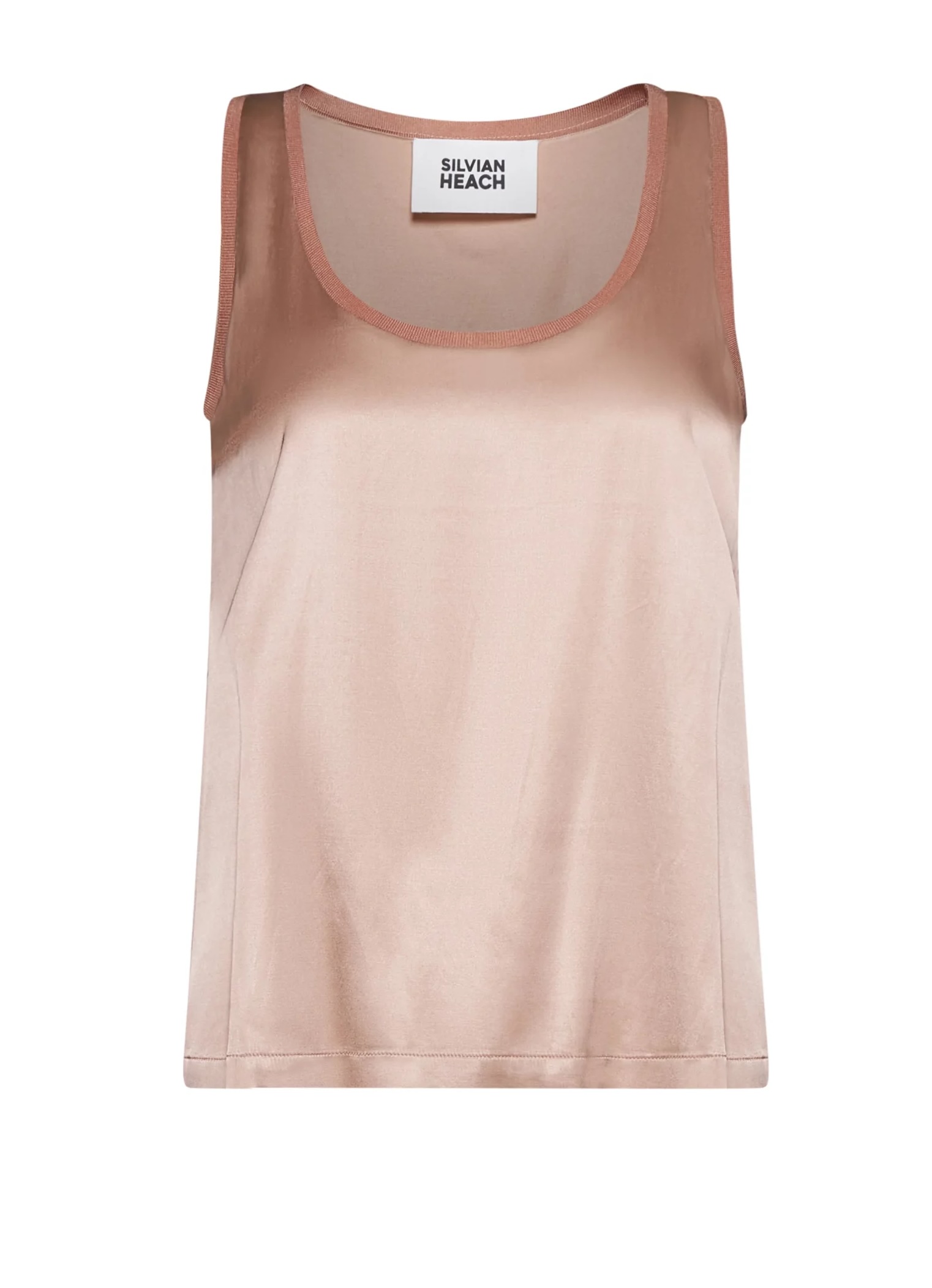 Silvian Heach Αμάνικο μπλουζάκι Gomos ροζ Anerio