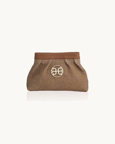 Bonendis Kiss Small σε χρώμα Raffia & Tabac Leather Anerio