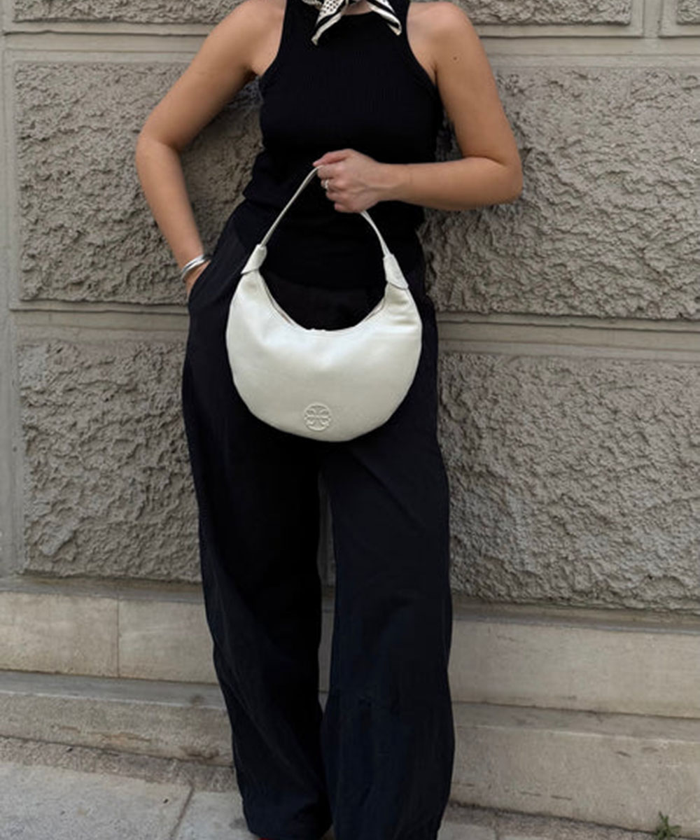 Bonendis Δερμάτινη τσάντα Ophelia Small Cream - Image 4