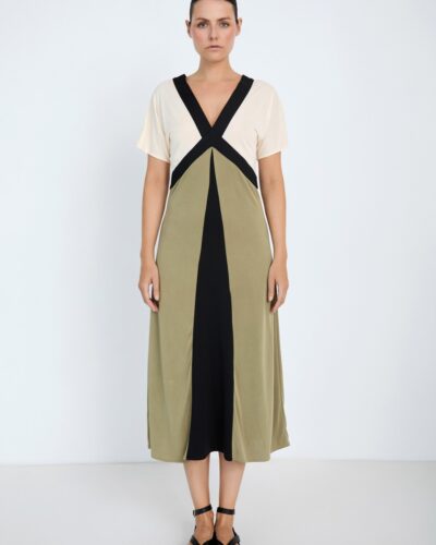 Skatie Φόρεμα τρίχρωμο μοντάλ Anerio