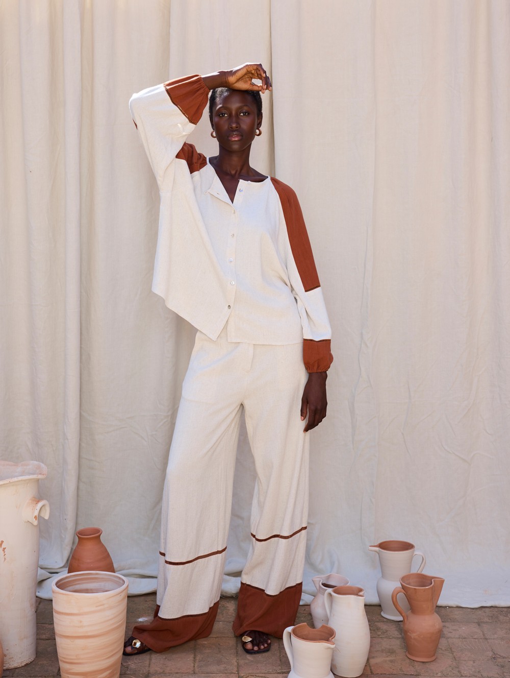 Skatie Παντελόνα από Λινό και Βισκόζι - Image 2