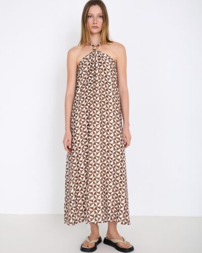 Skatie Μακρύ Φόρεμα με γεωμετρικά σχέδια Anerio