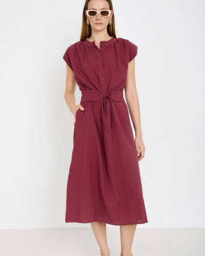 Skatie Φόρεμα βαμβακερό Ματζέντα Anerio