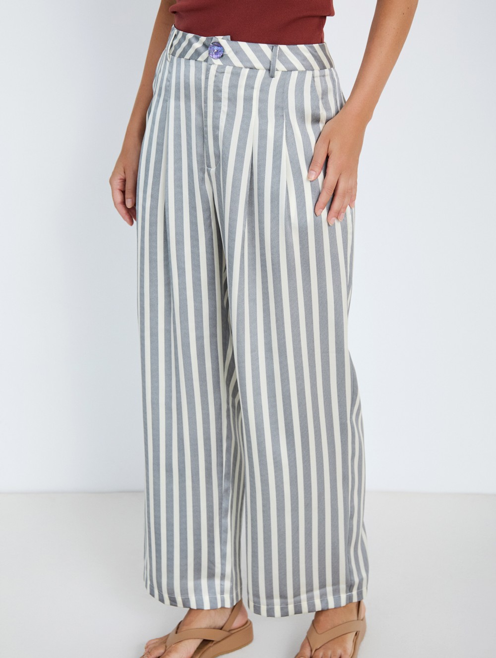 Skatie Παντελόνι Ριγέ Satin Anerio