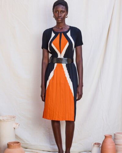 Skatie Φόρεμα πλισέ Μαύρο Anerio