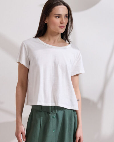 Namaste LUREYA Μπλούζα με ανοικτή λαιμόκοψη, κλείνει πίσω με κουμπιά Anerio