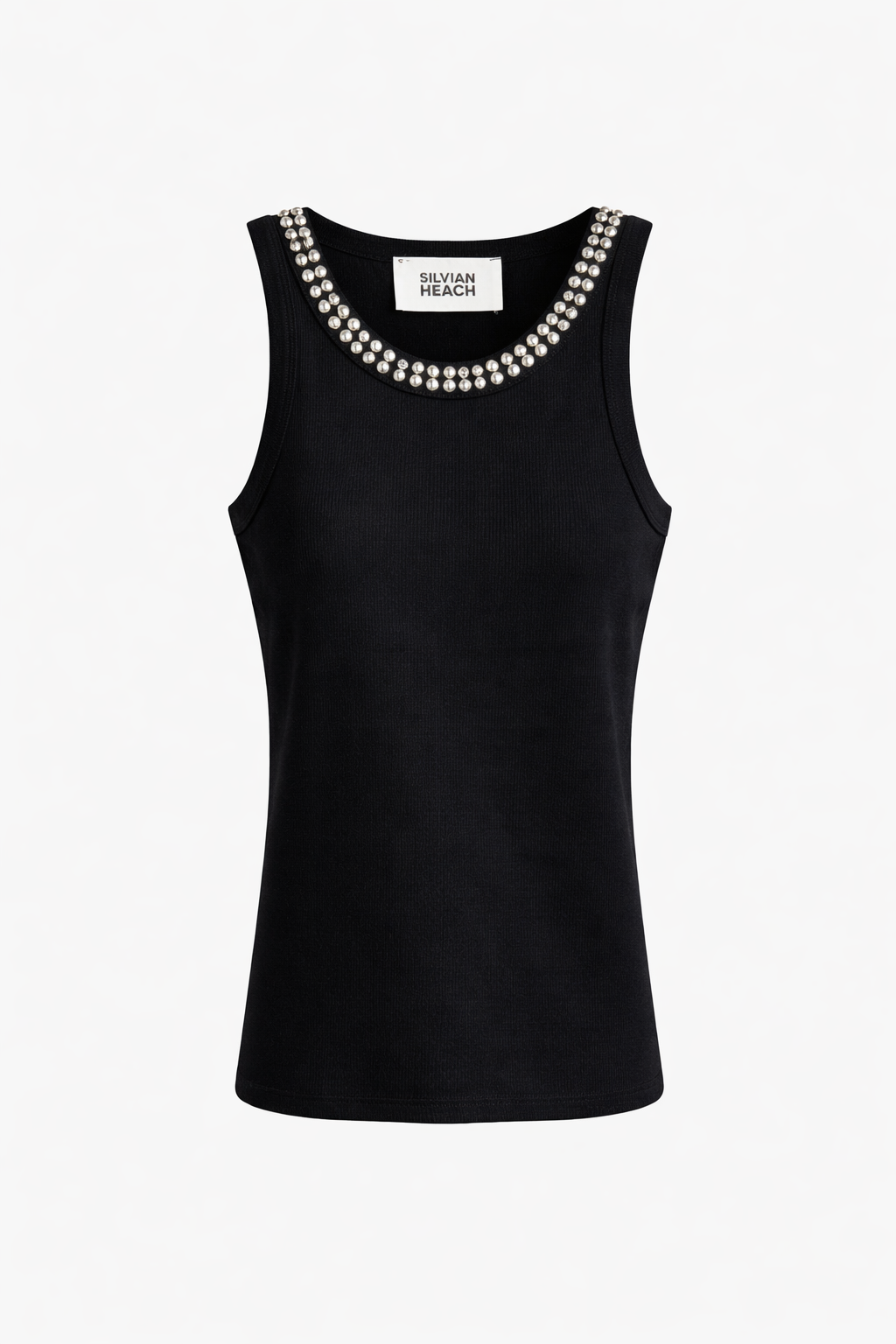 Silvian Heach Αμάνικη Μπλούζα Zojin μαύρη Anerio