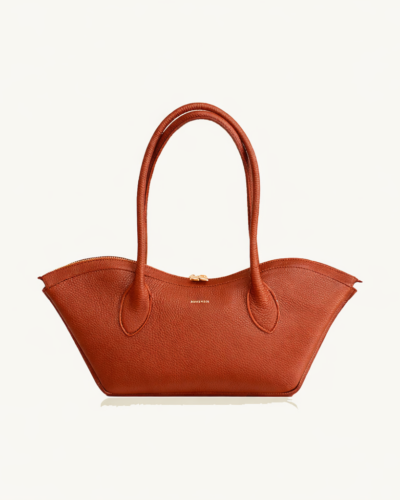 Bonendis Bisou Small Δερμάτινη Τσάντα Χειρός Terracotta Anerio