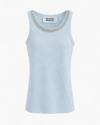 Silvian Heach Αμάνικη Μπλούζα Zojin γαλάζια Anerio