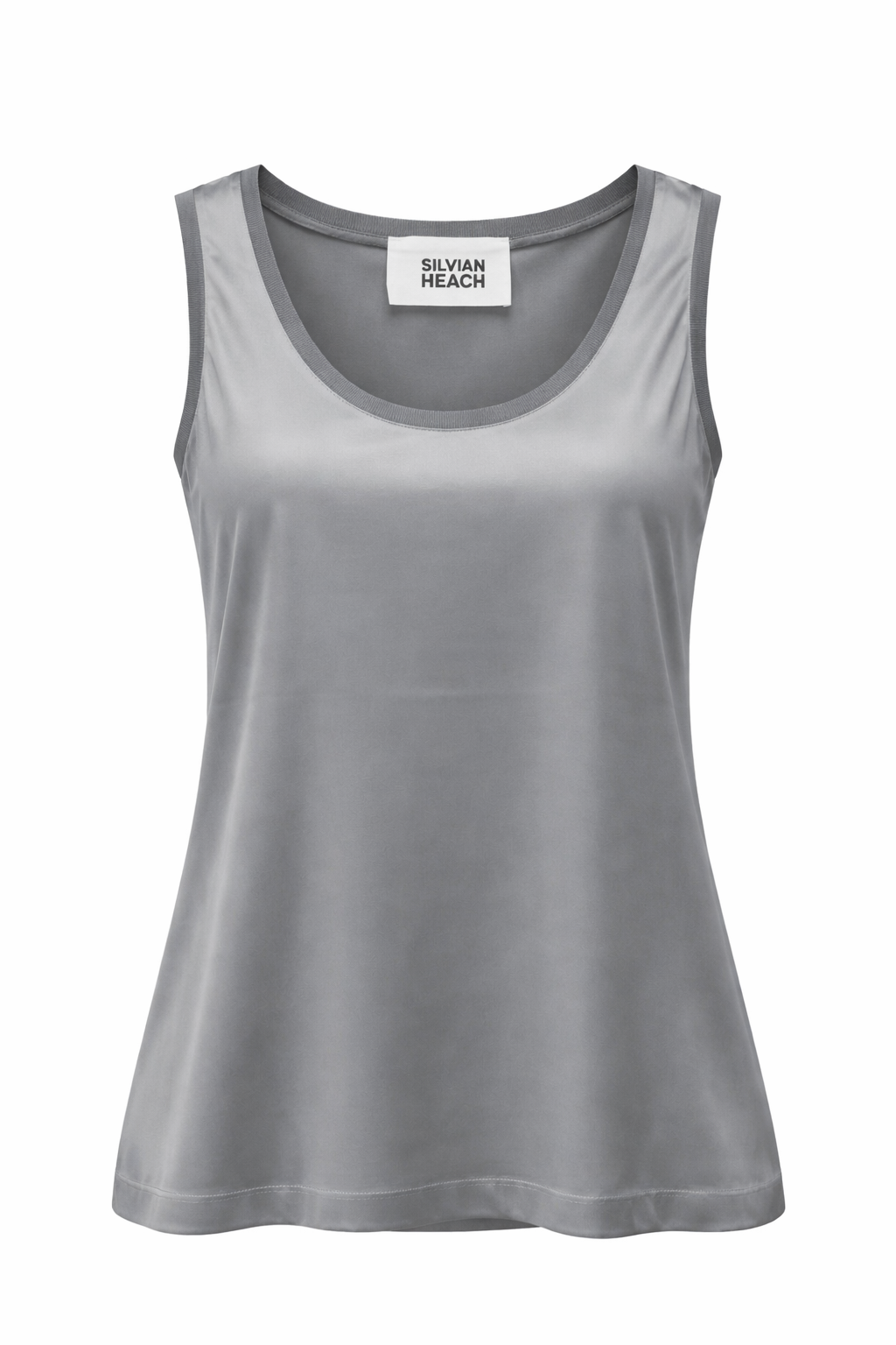 Silvian Heach Αμάνικο μπλουζάκι Gomos silver Anerio