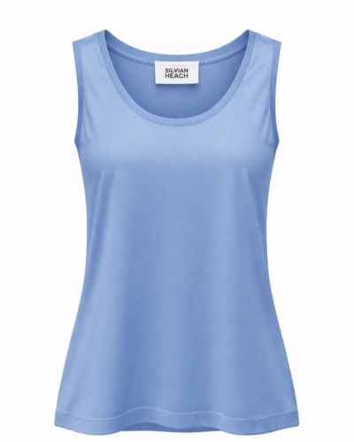 Silvian Heach Αμάνικο μπλουζάκι Gomos μπλε Anerio