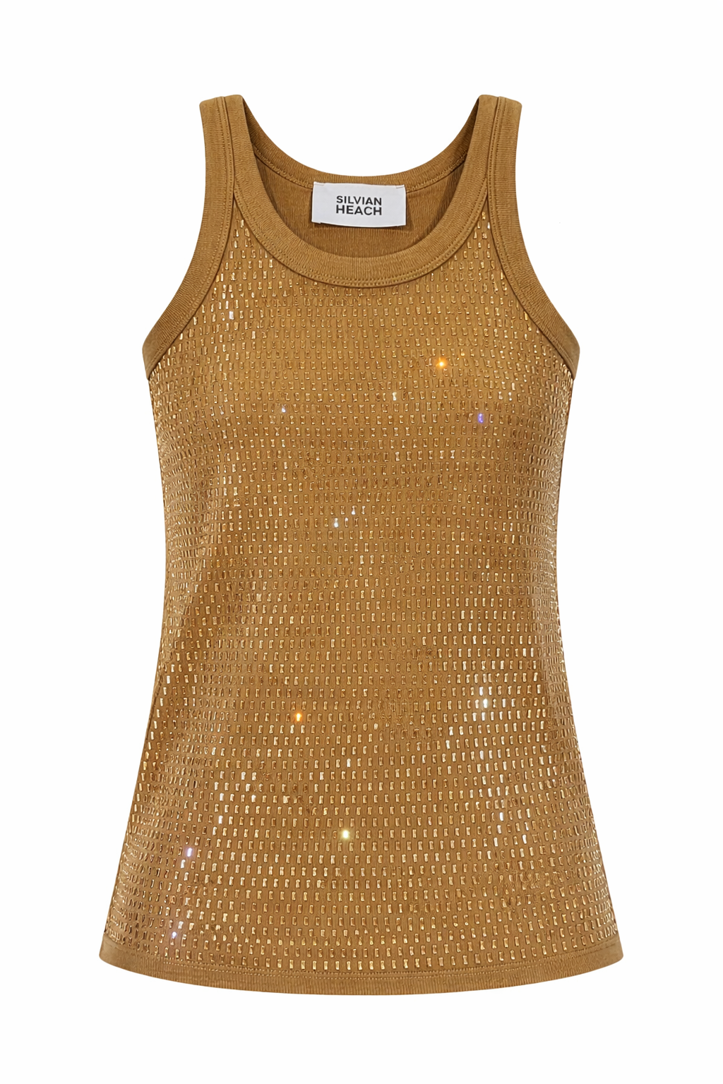 Silvian Heach Αμάνικη Μπλούζα Nyrin Κάραμελ Anerio