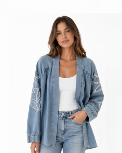 Sorena Τζάκετ με διακοσμητικά Denim Anerio