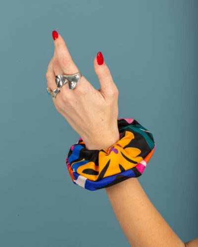 Chaton Paolo scrunchie (Black)