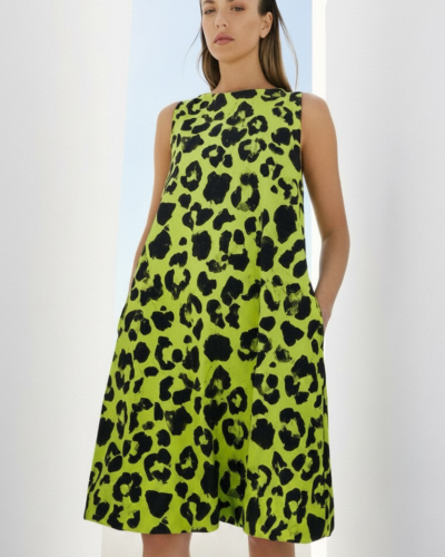 FGL Μίνι Φόρεμα leopard print Anerio