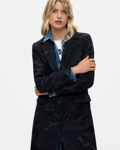 Desigual Παλτό με ανάγλυφο μοτίβο Coat_Ginny Anerio