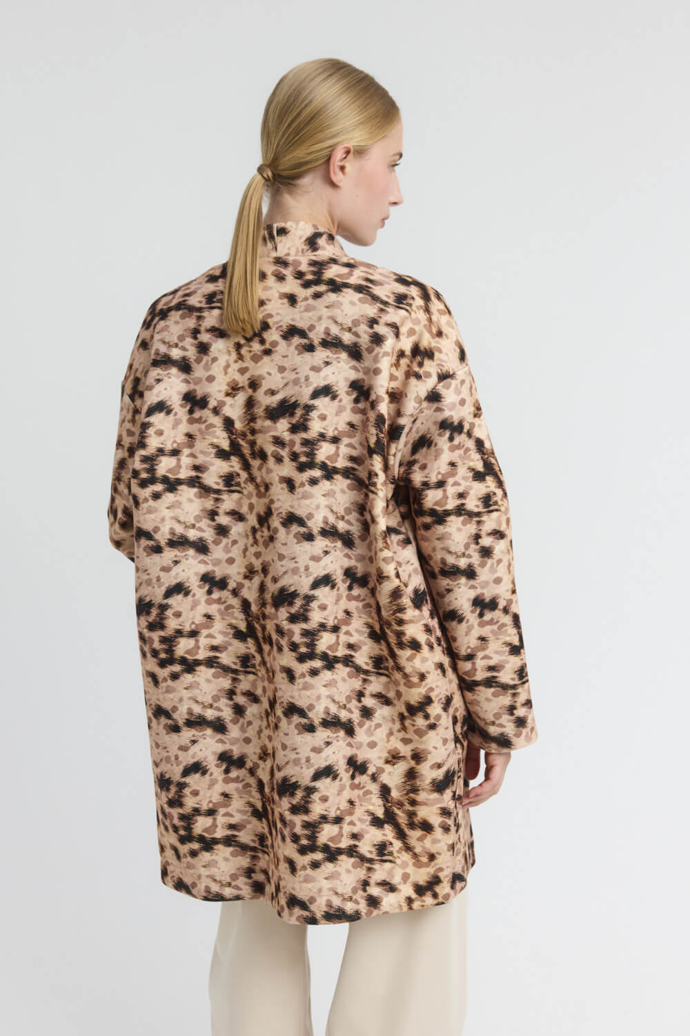 Namaste FREDDIE Ημίπαλτο σε φαρδιά γραμμή με abstract animal print - Image 4