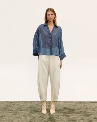 Innocent Πουκάμισο μπλέ πουά Anerio
