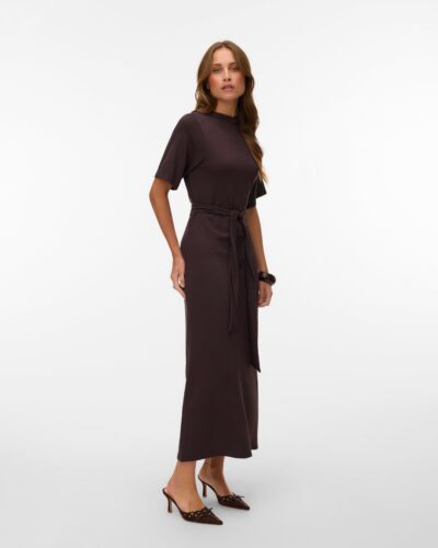 Vero Moda Μακρύ Φόρεμα Vmhali Καφέ Anerio