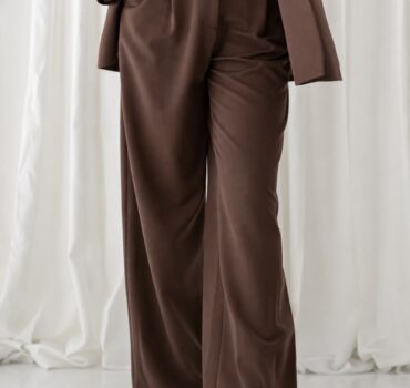 Georgina Trikogia Παντελόνι με πιέτα Brown Pants Anerio